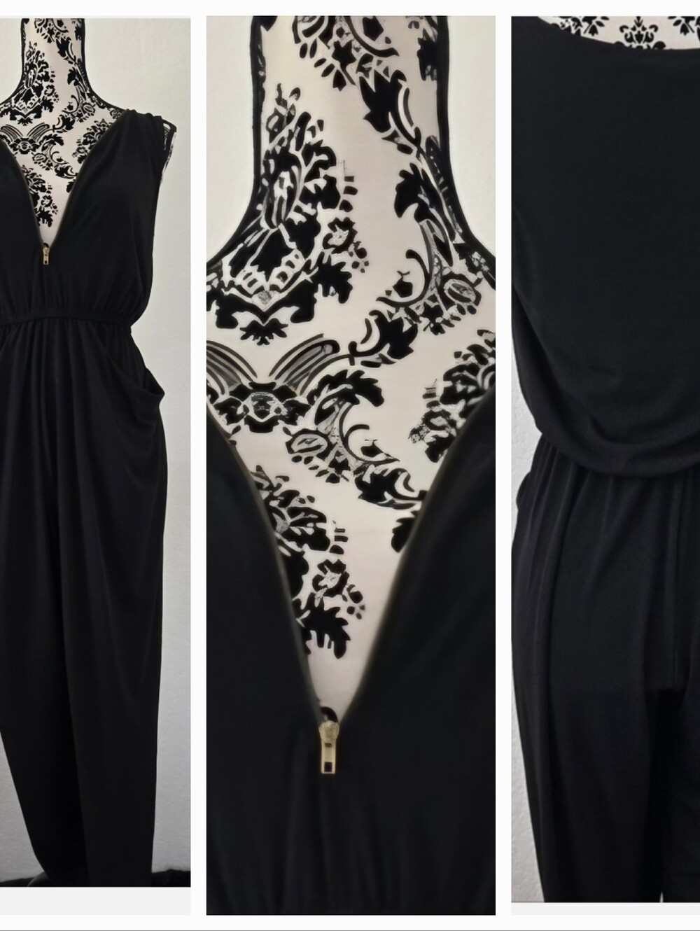 Ambiance Sleeveless Jumpsuit with Tassel Zip